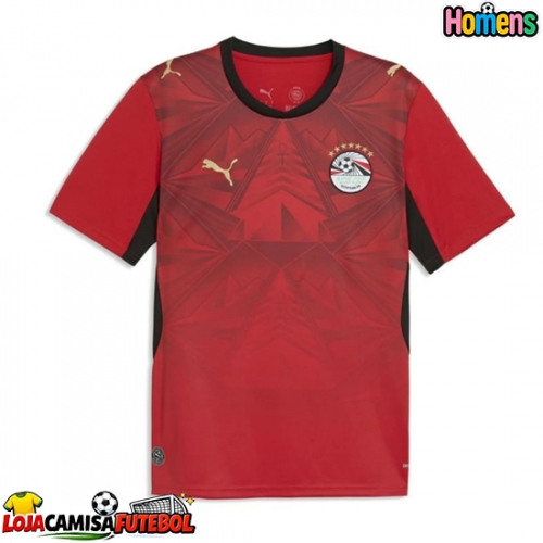 Camisa de Futebol Egito Equipamento Principal Mundo 2026 Manga Curta